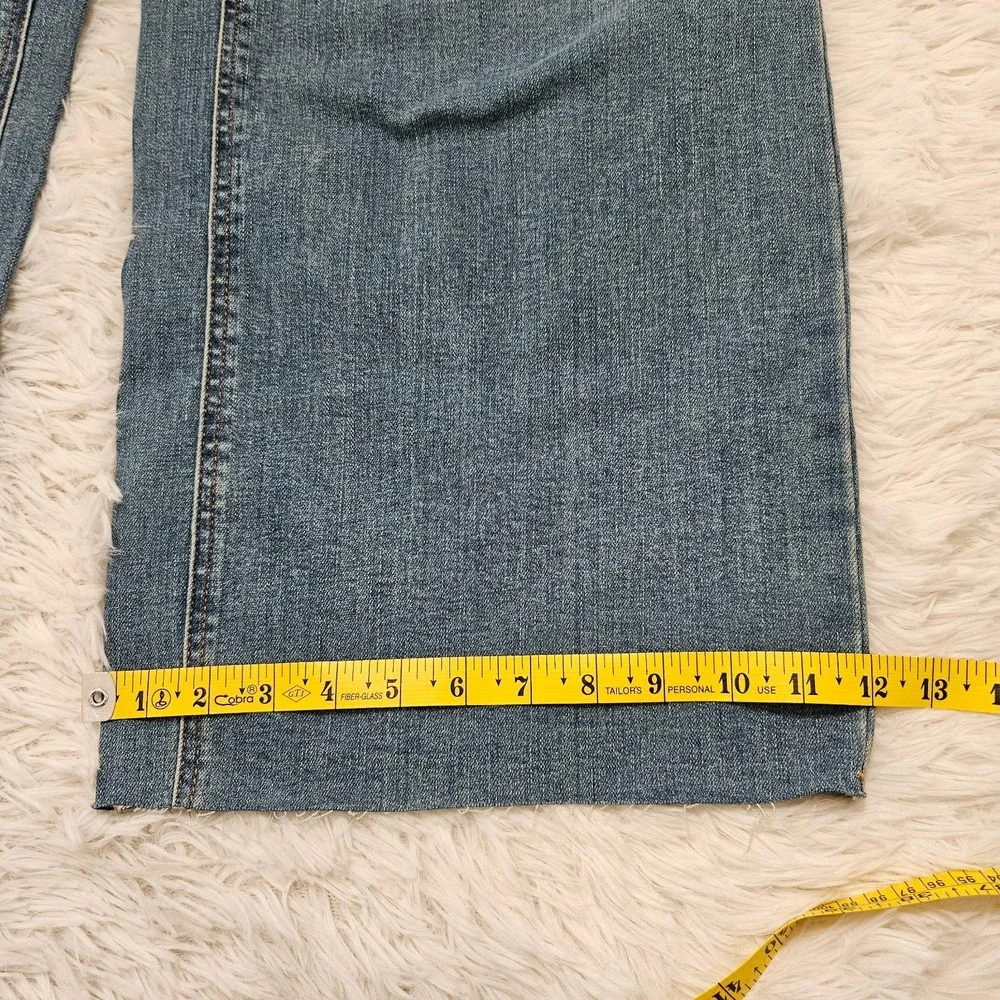 NWOT OAT‎ NY Women's Sz 16W Med Wash High Rise Wide Leg Cropped Jeans - Picture 7 of 12